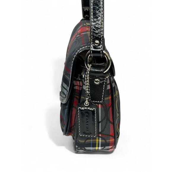 Coach Vintage Y2K Tartan Plaid Poppy Signature Small Penny Flap Shoulder Bag - Picture 5 of 9